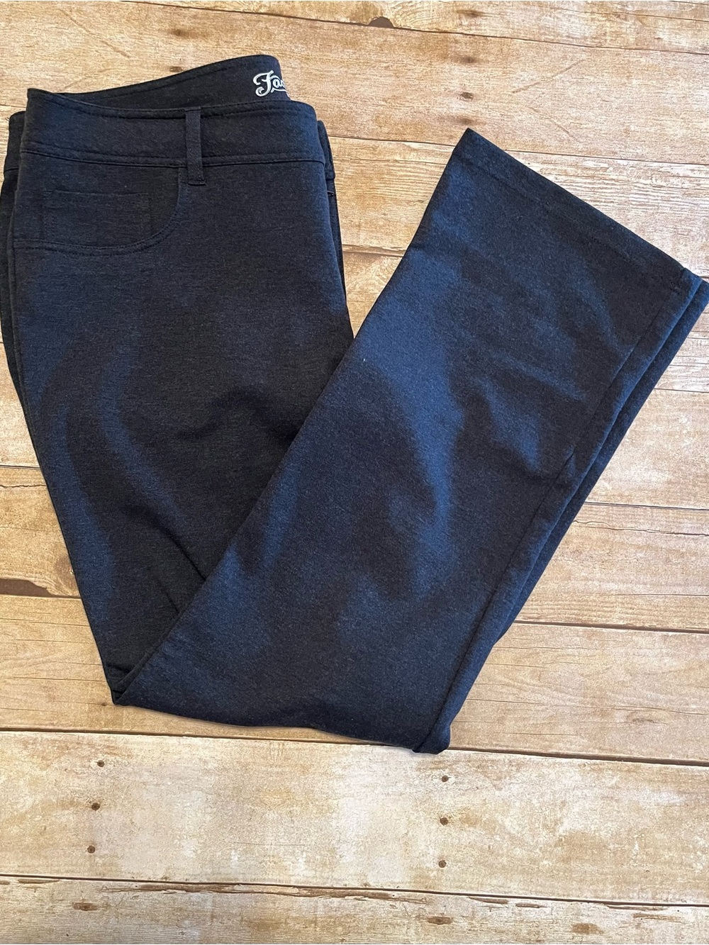 Faded Glory Women’s Charcoal Bootcut Pants Size 18 Petite EUC